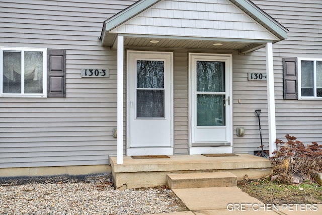 view of property entrance