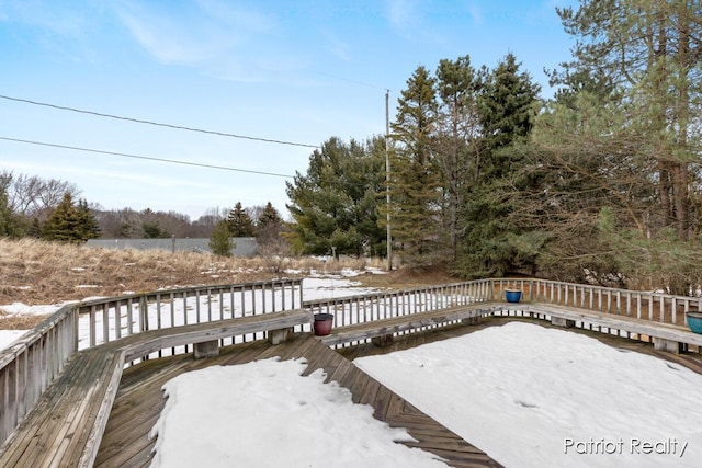 view of deck