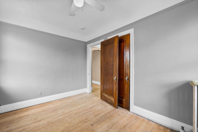 2412 Cornell St, Dearborn, MI 48124 - bedroom with ceiling fan, baseboards, and wood finished floors