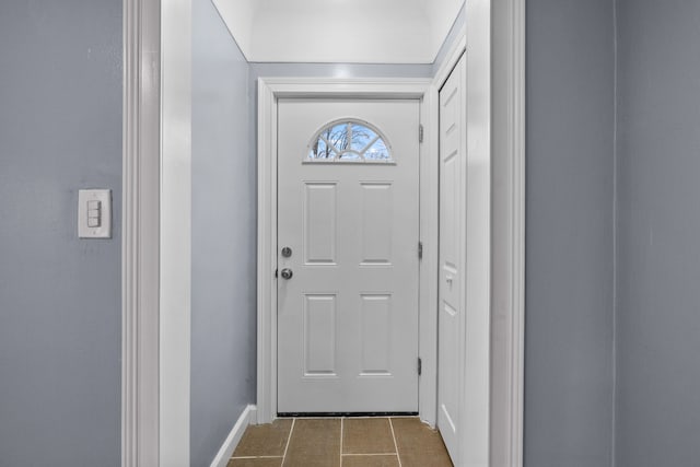 entryway featuring tile patterned floors