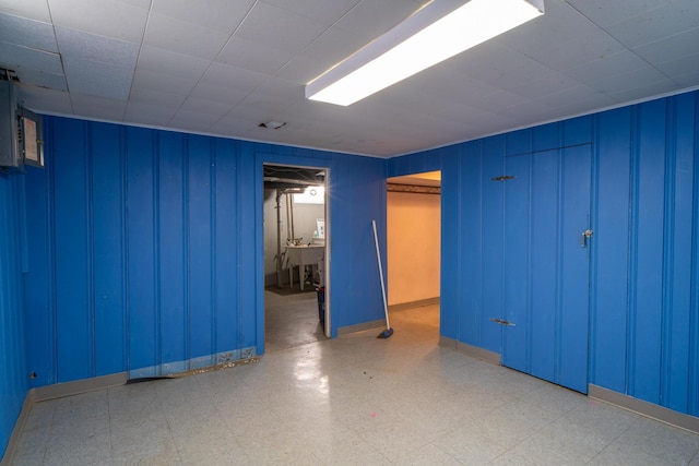 empty room featuring tile patterned floors