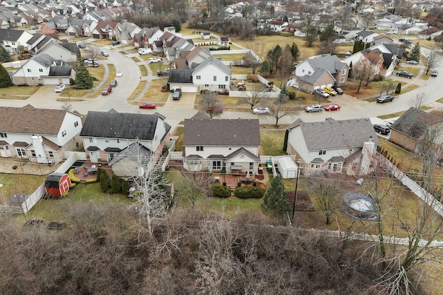 birds eye view of property featuring a residential view