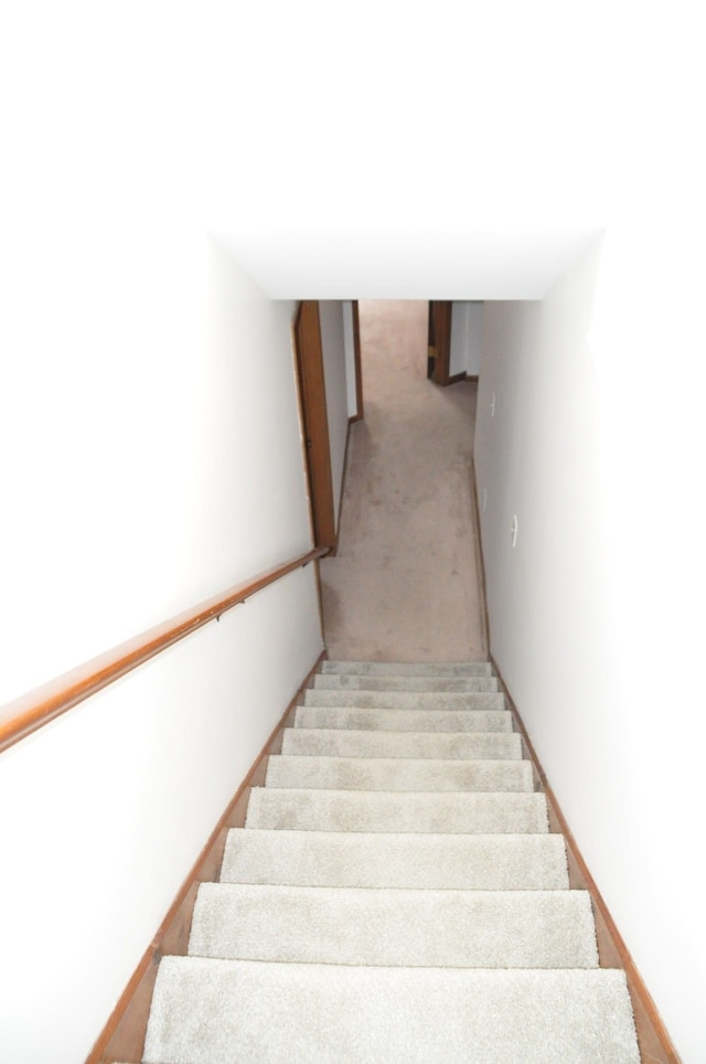 stairway with carpet