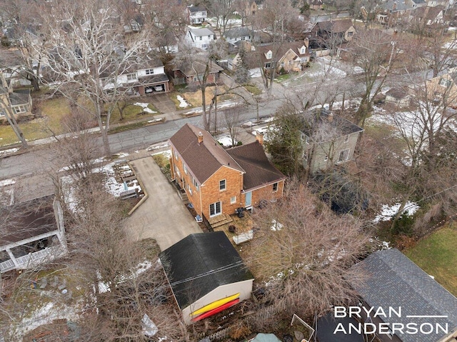 drone / aerial view featuring a residential view