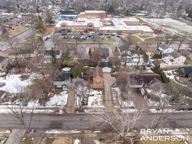 bird's eye view featuring a residential view