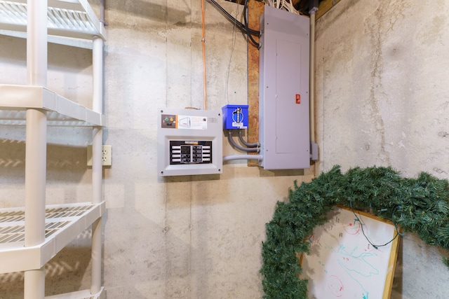 utility room with electric panel