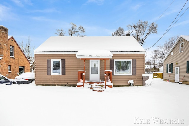 view of bungalow