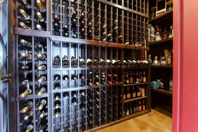 view of wine room