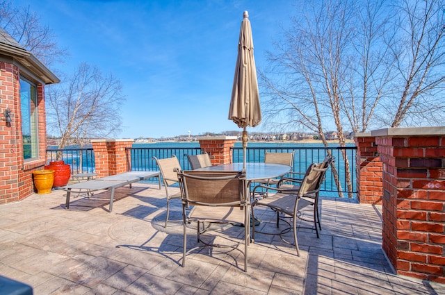 view of patio / terrace featuring outdoor dining space