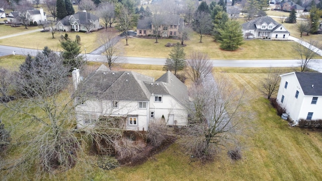 drone / aerial view with a residential view