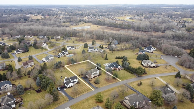 drone / aerial view featuring a residential view