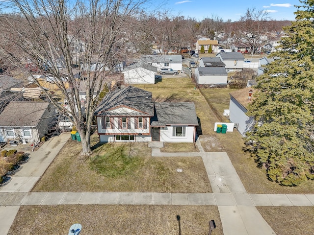 drone / aerial view featuring a residential view