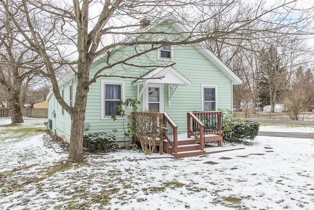 view of bungalow-style home