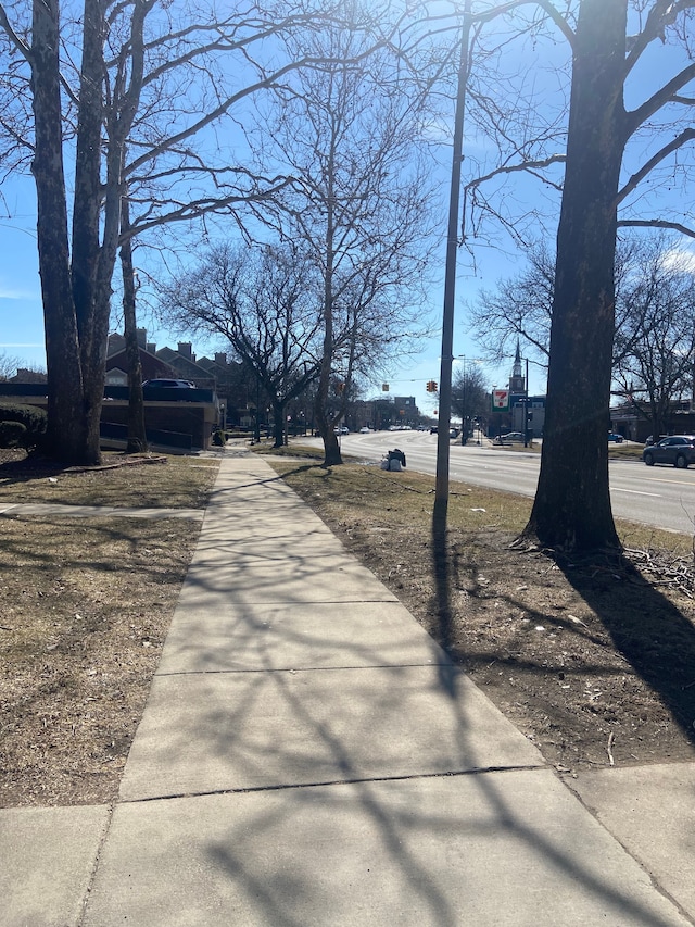 view of street with sidewalks