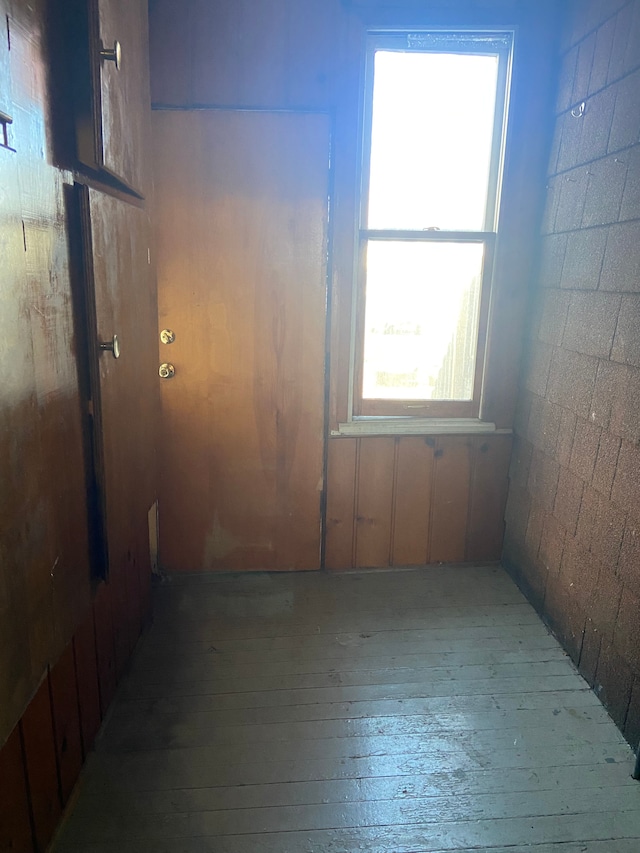 spare room featuring hardwood / wood-style floors