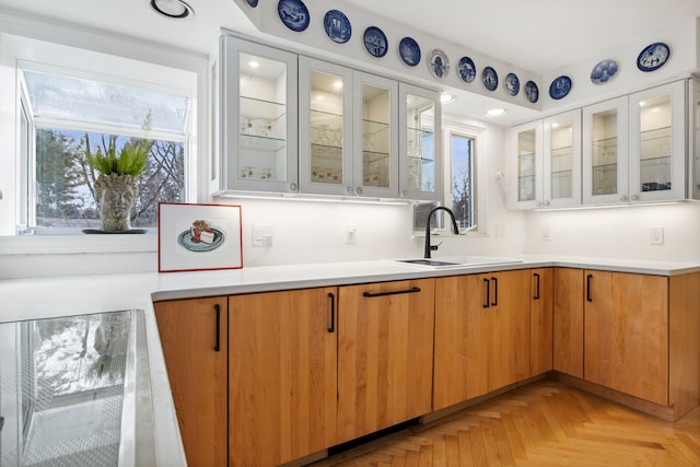 bar with a sink