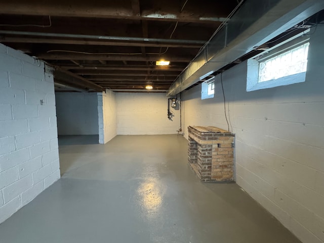 view of basement