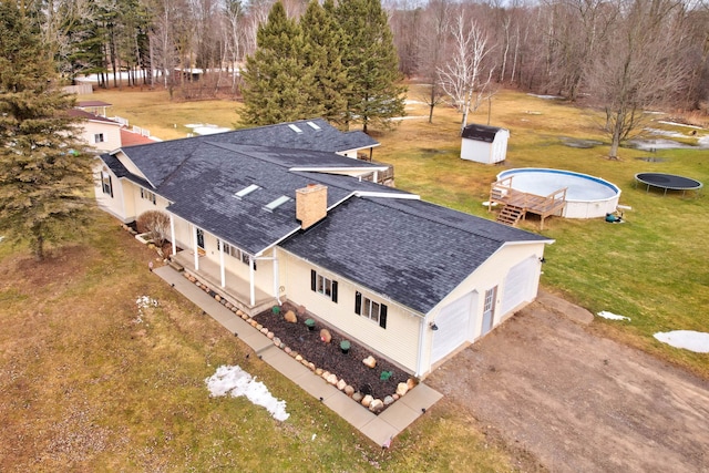 birds eye view of property