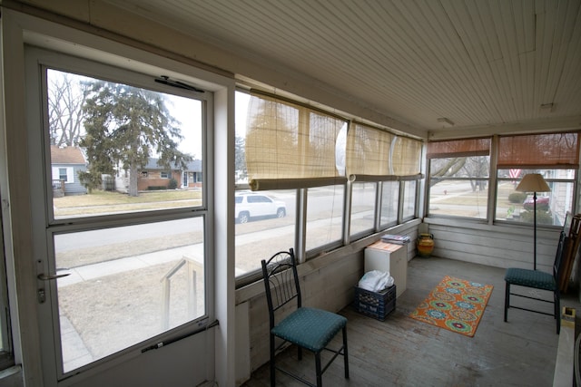 view of sunroom / solarium