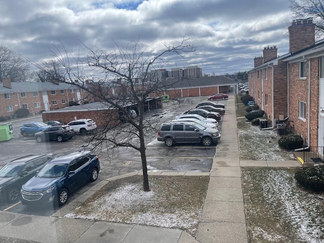 view of uncovered parking lot