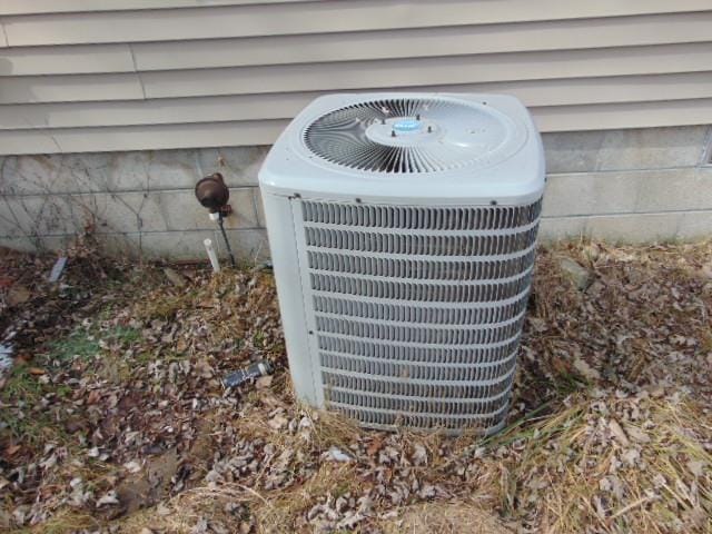 exterior details featuring central AC unit