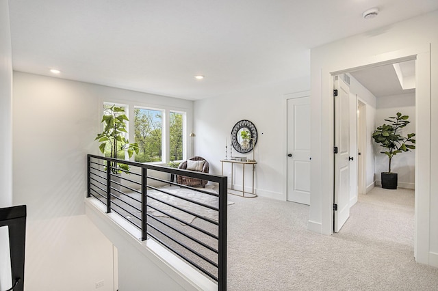 7711 96th St SE, Alto, MI 49302 - corridor featuring carpet floors, recessed lighting, and baseboards