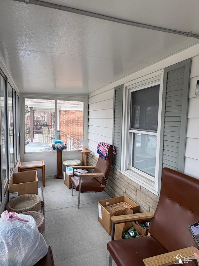 view of sunroom