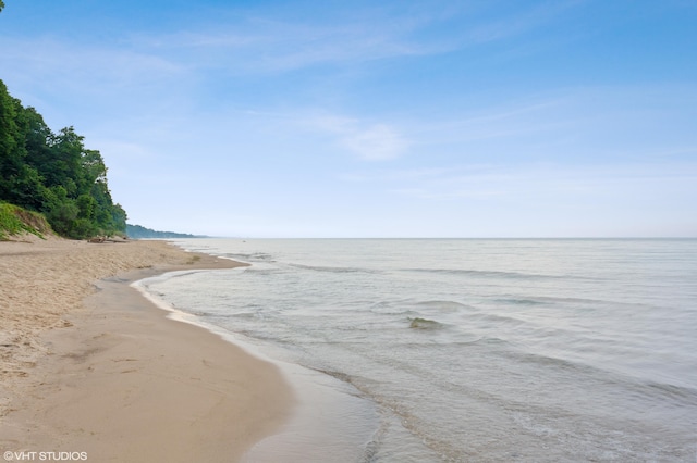 property view of water with a view of the beach