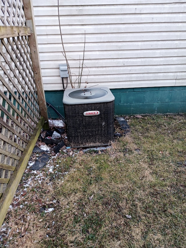 details featuring crawl space and central AC