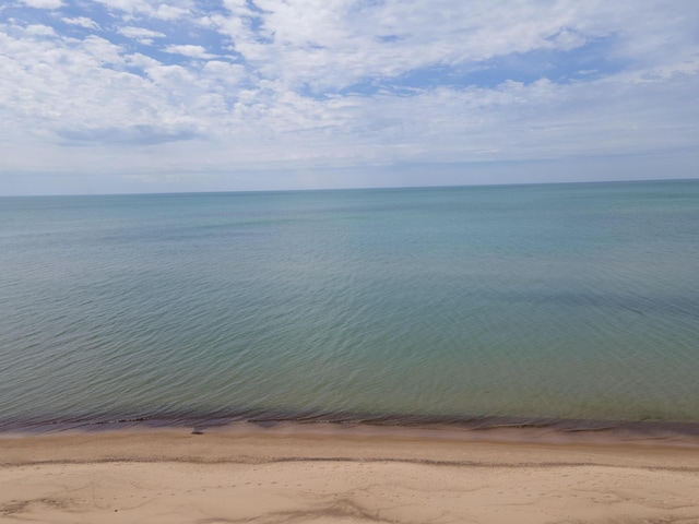 water view with a view of the beach