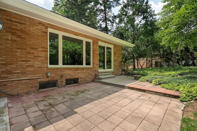 view of patio with entry steps