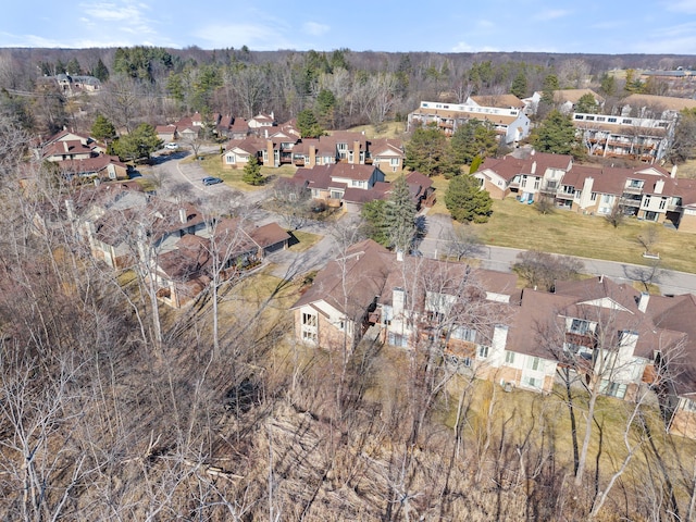 birds eye view of property featuring a residential view