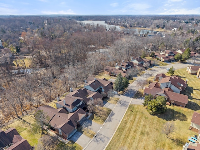 bird's eye view featuring a residential view