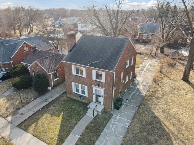 drone / aerial view featuring a residential view