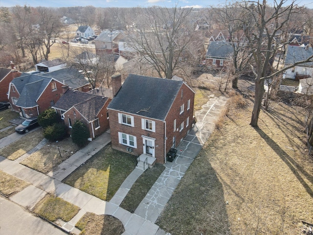 birds eye view of property featuring a residential view