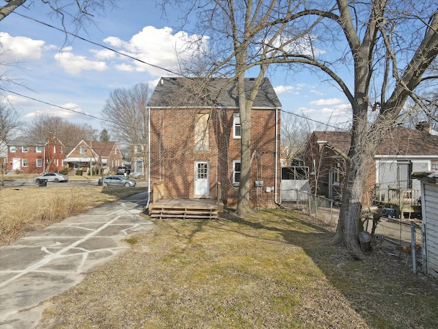 view of outdoor structure with fence