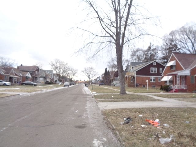 view of street with a residential view and sidewalks