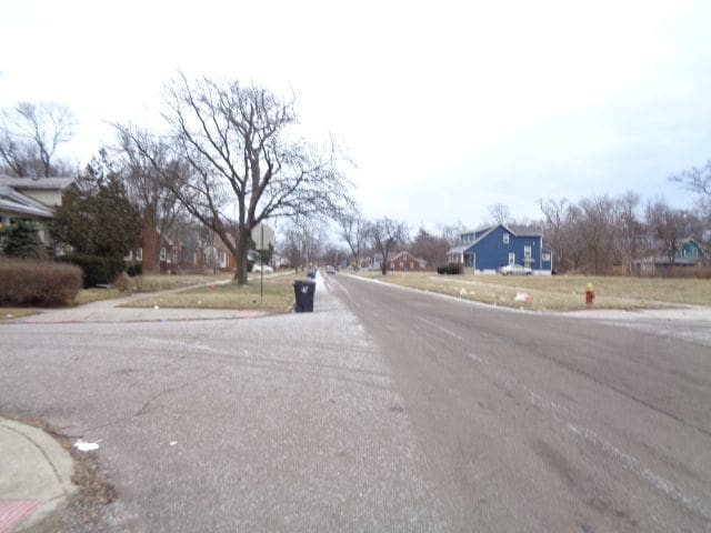 view of street featuring traffic signs