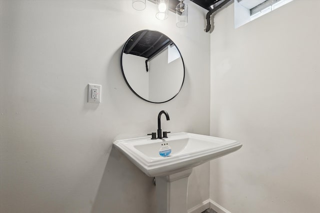 bathroom with a sink