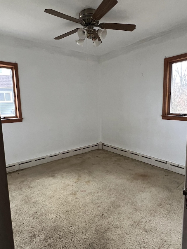 spare room featuring carpet flooring