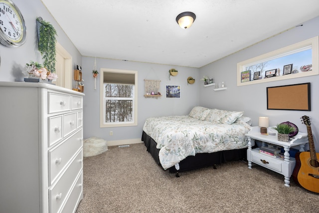 bedroom with carpet flooring