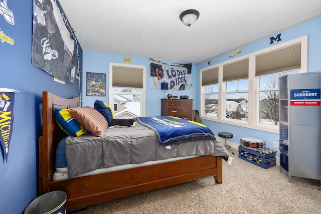 bedroom featuring carpet floors