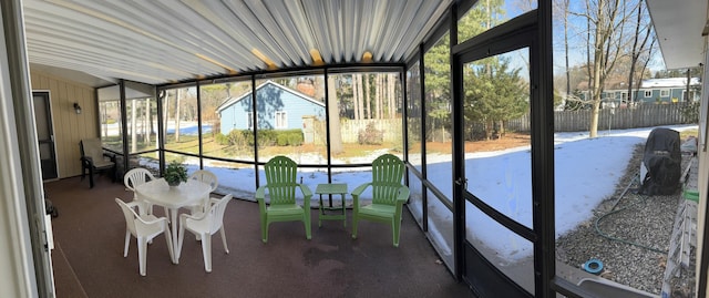 sunroom / solarium with plenty of natural light