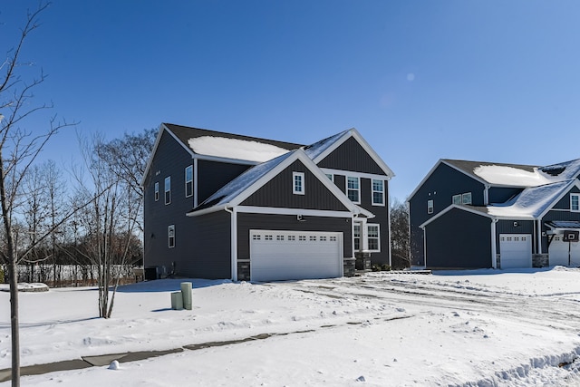 view of front of house with board and batten siding