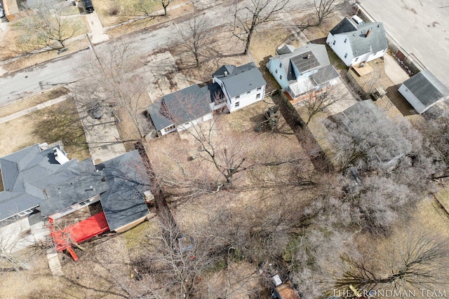 aerial view featuring a residential view