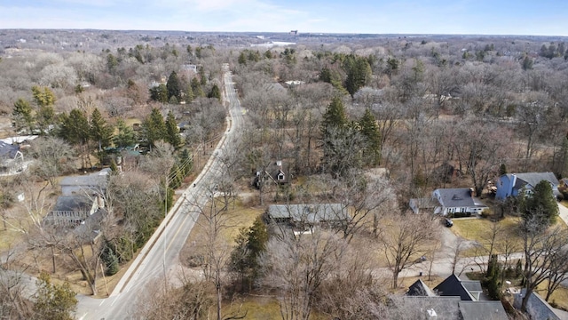 aerial view with a view of trees