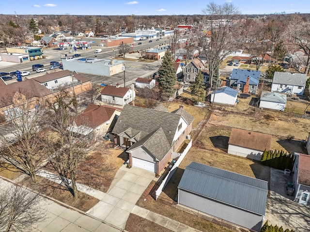 bird's eye view featuring a residential view