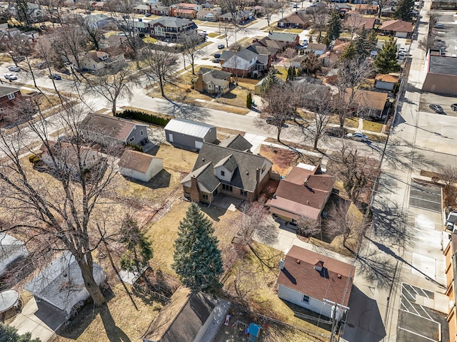 drone / aerial view with a residential view