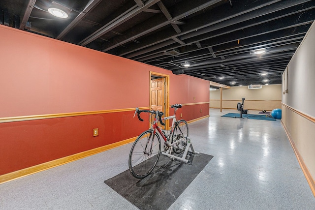 view of exercise room