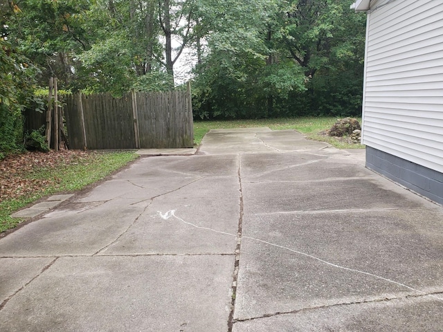 view of patio with fence